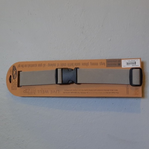 Fit Zip Adjustable Waist Pack Pouch Expandable Reflective Safety Zipper Gray - Picture 3 of 5